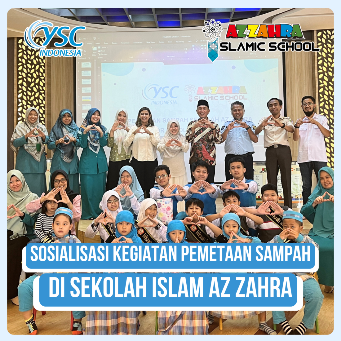 Sosialisasi Kegiatan Pemetaan Sampah di Sekolah Islam Az Zahra