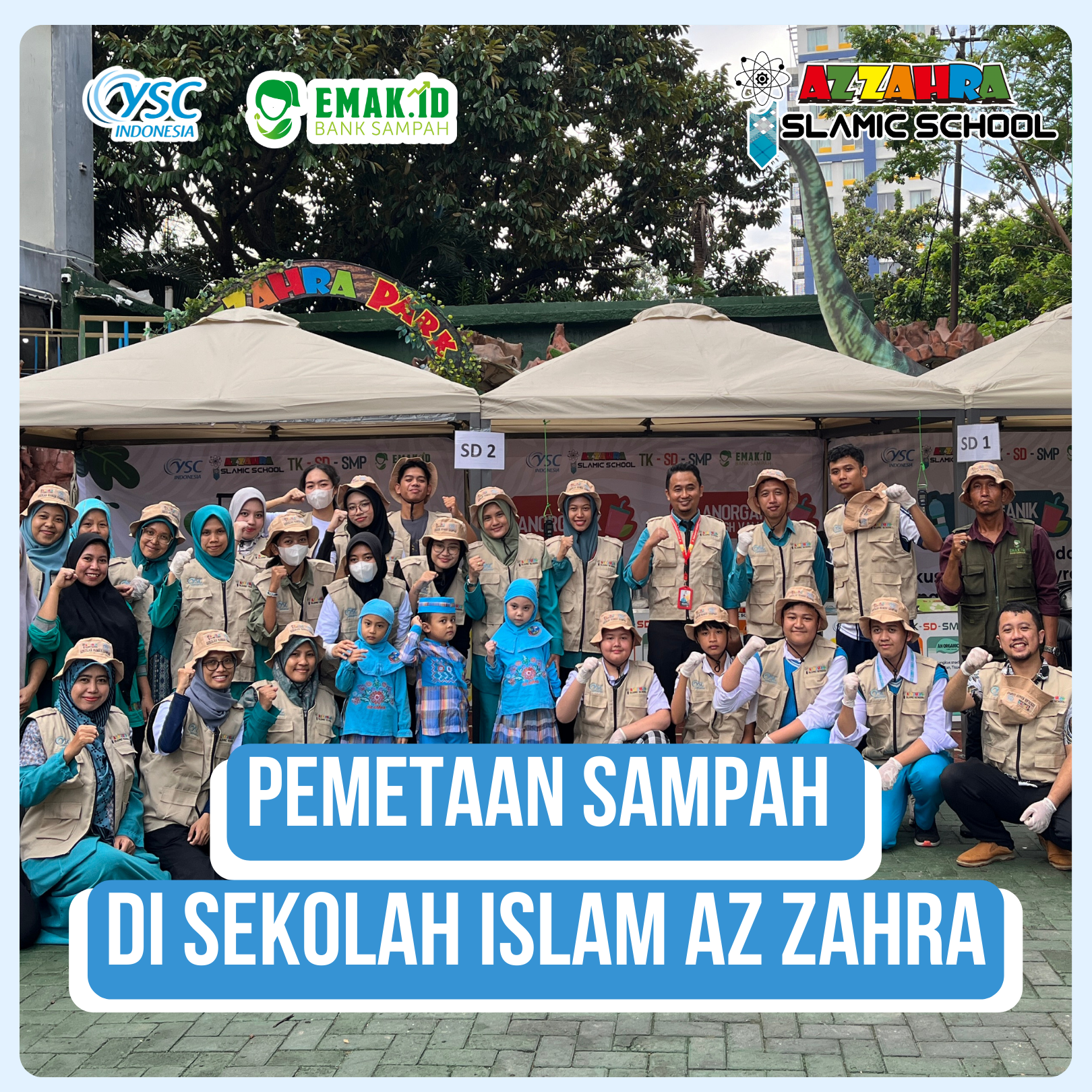 Pemetaan Sampah di Sekolah Islam Az Zahra