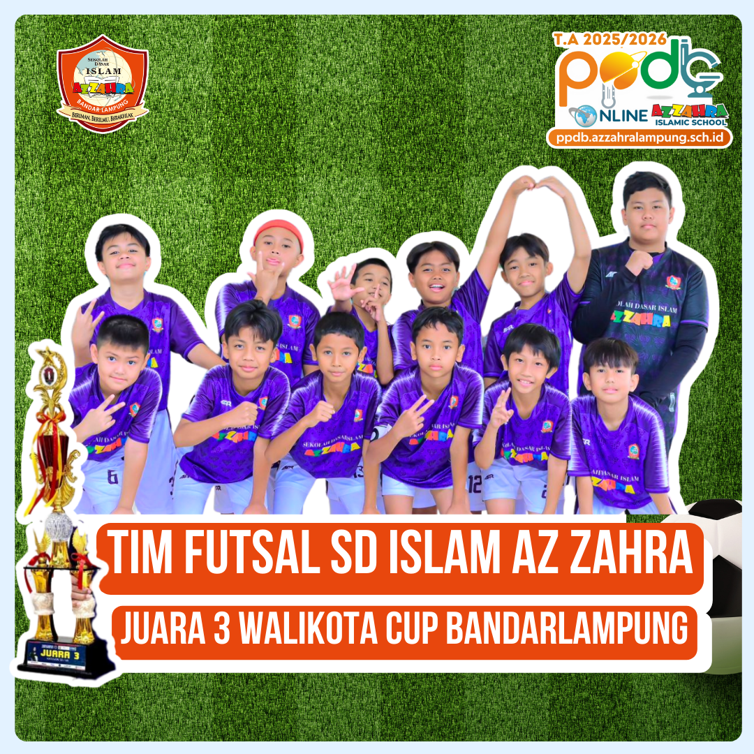 Tim Futsal SD Islam Az Zahra meraih Juara 3 Futsal Walikota Cup Bandar Lampung 2024