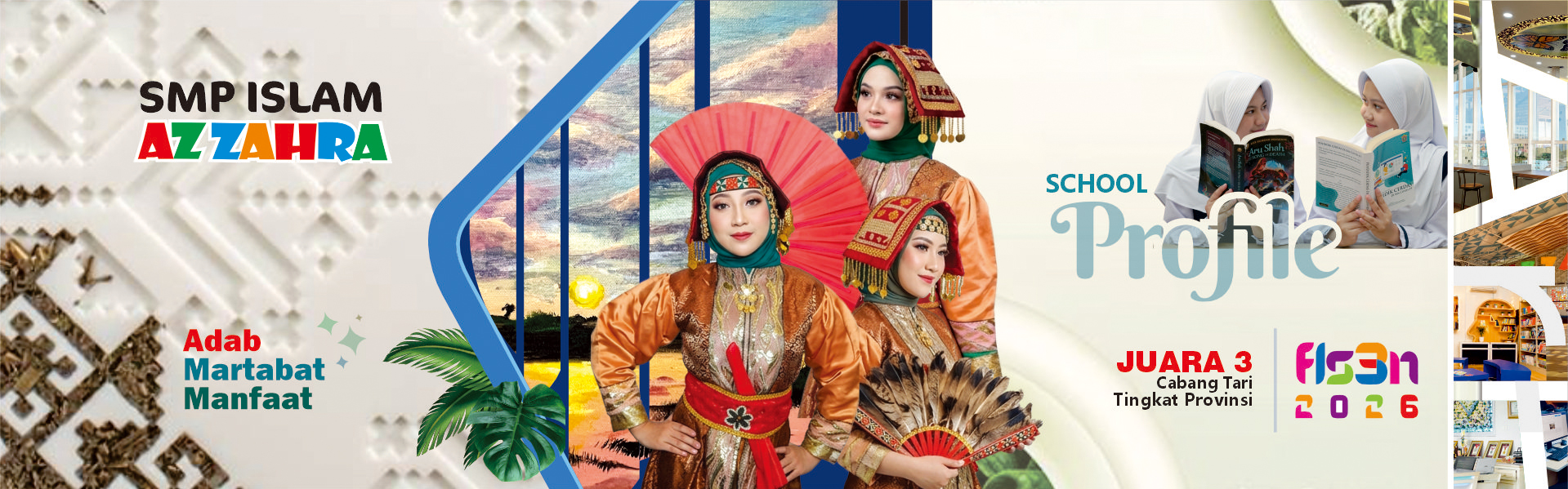 Header Cover SMP Islam Az Zahra Lampung 1